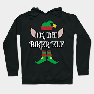 I'm The Biker Christmas Elf Hoodie